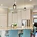 LNC Rustic Pendant Lighting for Kitchen Island, Retro Vintage Pendant Light Fixture with Metal Cage Shade, Mini Hanging Pendant Lights Adjustable for Kitchen Sink, Dining Room, Bedroom, Foyer, 3.9”D