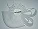 Women's Fascinators Hat Small Hairpin Feather Mesh Flower Hairclip (Z White)