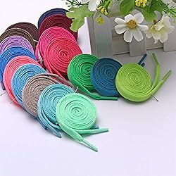 Sechunk Flat Shoelace set of 2 pairs 29 colors 12