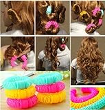 MAZIMARK--Hairdress Magic Bendy Hair Styling Roller Curler Spiral Curls DIY Tool 8 Pcs