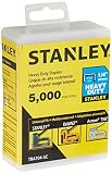 Stanley Tra704-5C Heavy Duty Narrow Crown Staples,1/4 Inch,Pack of 5000(Pack of 5000)