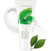 Nature Republic Fresh Herb snail cleansing foam Hydration & Moisturizing daily Makeup Remover, Nighttime Foaming Pore Cleansing aloe face wash,Korean Skin Care for All Skin Types 170ml / 5.74 fl Oz