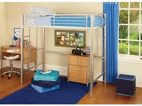yourzone metal loft bed