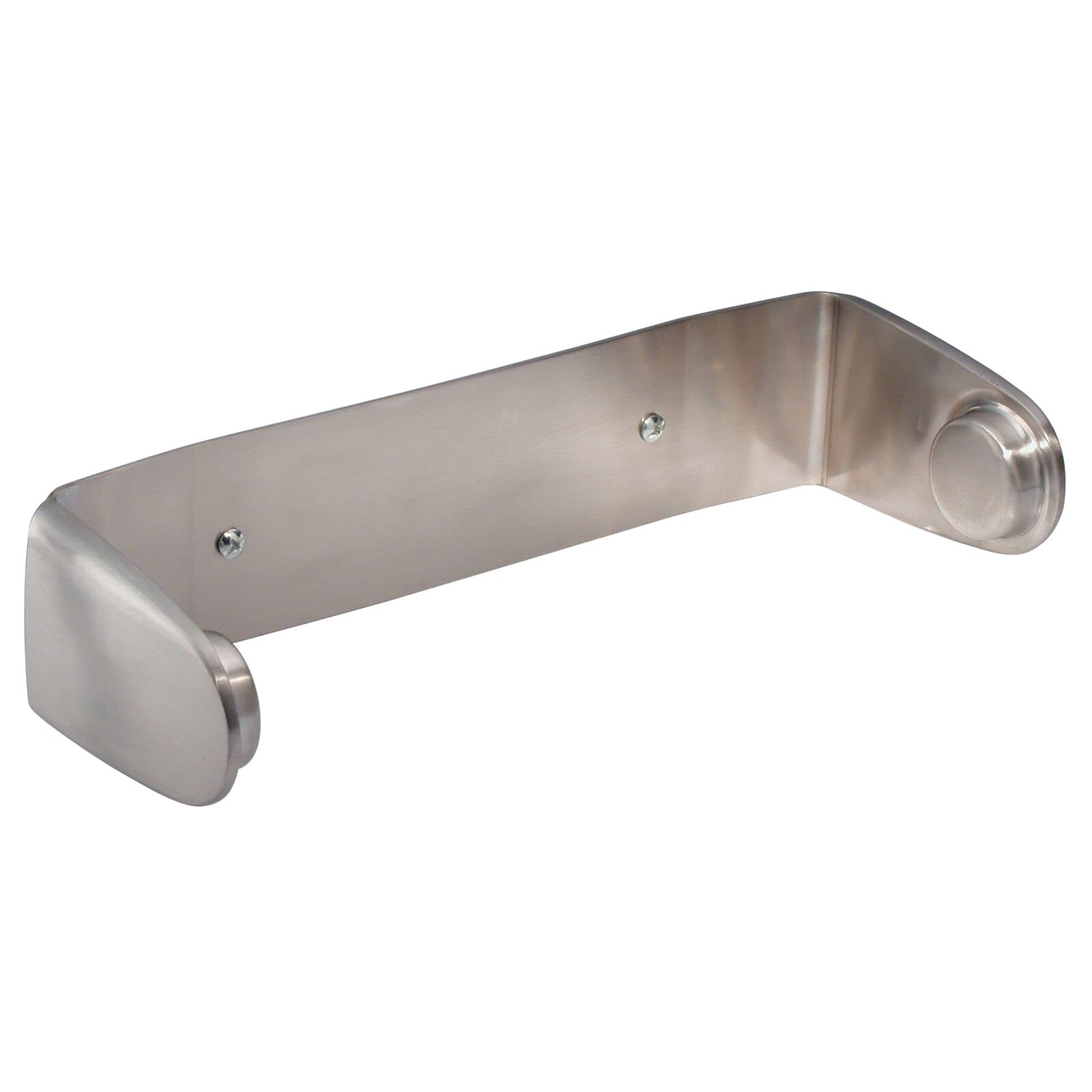 mDesign Kitchen Paper Towel Holder - Wall Mounted Brushed Stainless Steel Kitchen Roll Holder - Kitchen Accessories - Silver