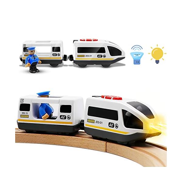 Tiny Land Batteriebetriebener Lokomotivzug (Magnetanschluss) - Leistungsstarker Motor-Hochgeschwindigkeitszug… – Bild 8