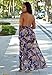 Women's V Neck Halter Floral Maxi Skirt Overlay Rompers Jumpsuit Playsuit Medium