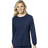 WonderWink Womens Crew Neck Warm Up Jacket