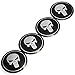 2.2INCH 4PCS Cool 3D Skull Car Steering Tire Wheel Center Car Sticker Hub Cap Emblem Badge Decal Symbol for Opel Renault Mazda BMW Audi Ford