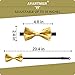 AVANTMEN Pre-tied Adjustable Men's Bow Ties Solid Mixed Color Satin Assorted Boys Bowties in Bulk 9PCS-B