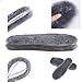 WOBAOS Adjusting Wool Insoles,Genuine Sheepskin Insoles Men’s & Women’s Premium Thick Wool Fur Fleece Inserts Cozy & Fluffy (Men’s 6-14, Gray)thumb 2