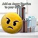 PrimeCuts Premium Quality BIG 35cm Angry Face Emoji Pillow - Soft Smiley Emoticon Stuffed Plush Toy