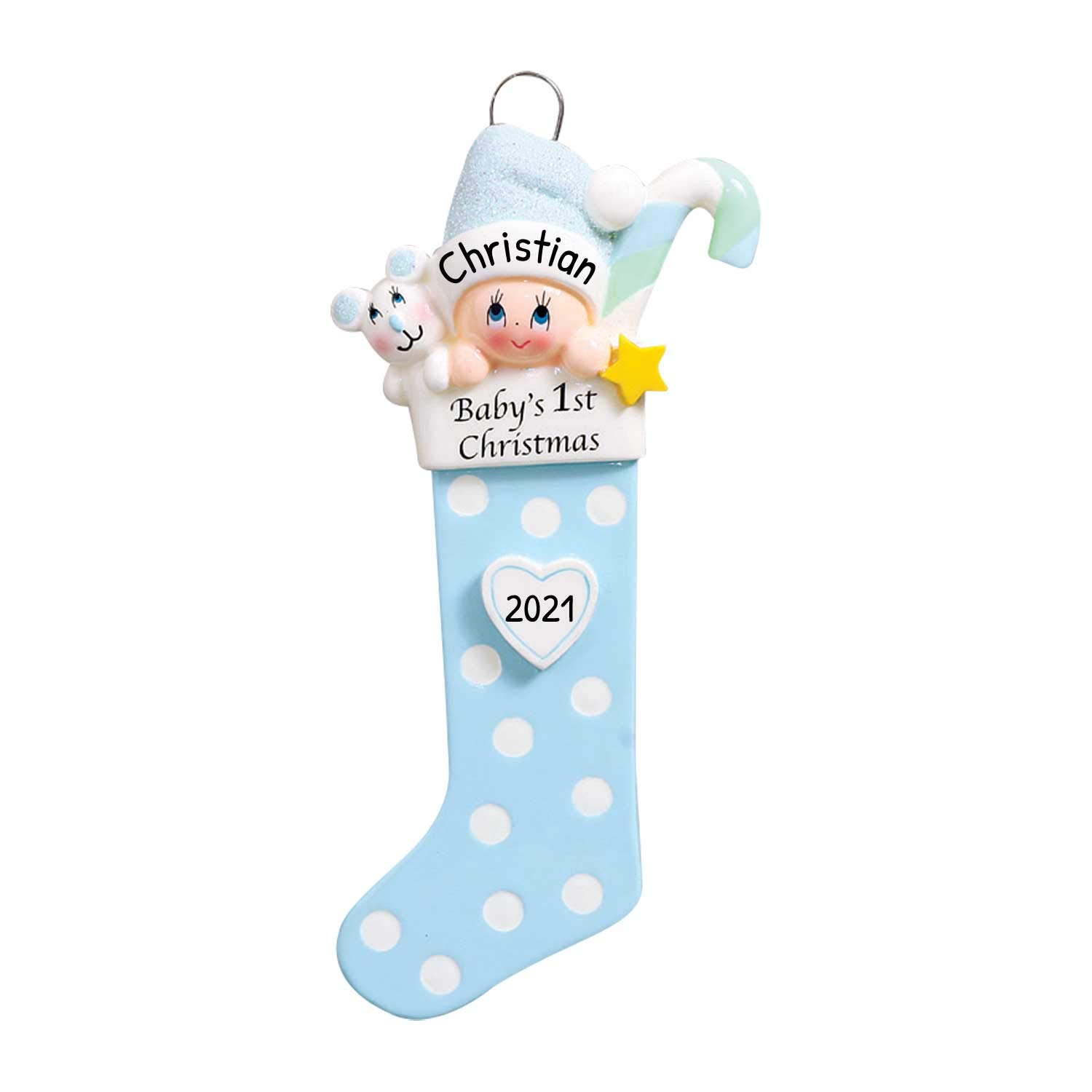 grandson's first christmas ornament 2019