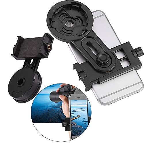 Telescope Phone Adapter, Universal Cell Phone Smartphone Quick Photography Adapter Mount Connector for Telescope Binoculars Monocular Spotting Scope Microscope Telescope Accessories