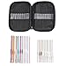 DTOL 22 Pcs Mixed Aluminum Handle Crochet Hook Knitting Knit Needle Weave Yarn Set