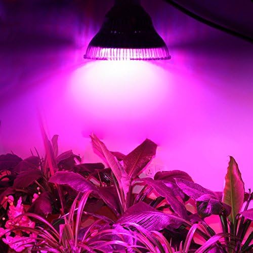 LVJING Led Grow light for Indoor Plant Veg and Flower Growing, 15W E27 LED Plant Lamp for Garden Organic Herbs Bonsai Trees Hydroponic Mini Greenhouse Aquaponic Grow Tent