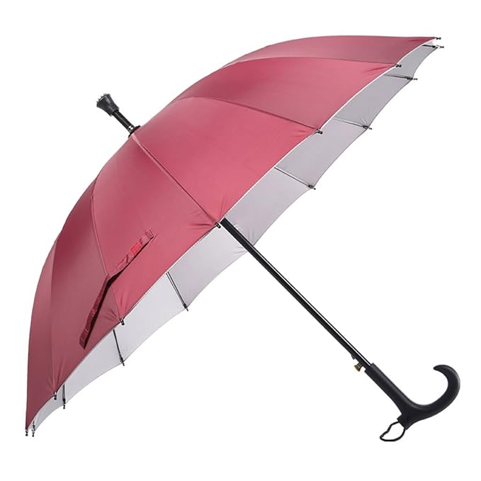 Walking Stick Umbrella Nonslip Walking Stick Tourism Multifunction