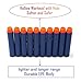 Nerf Darts Soft Foam Nerf Bullets 500 PCS Refill Pack for Nerf N-Strike Elite Series Blasters Toy Gun - Blue with Storage Bag