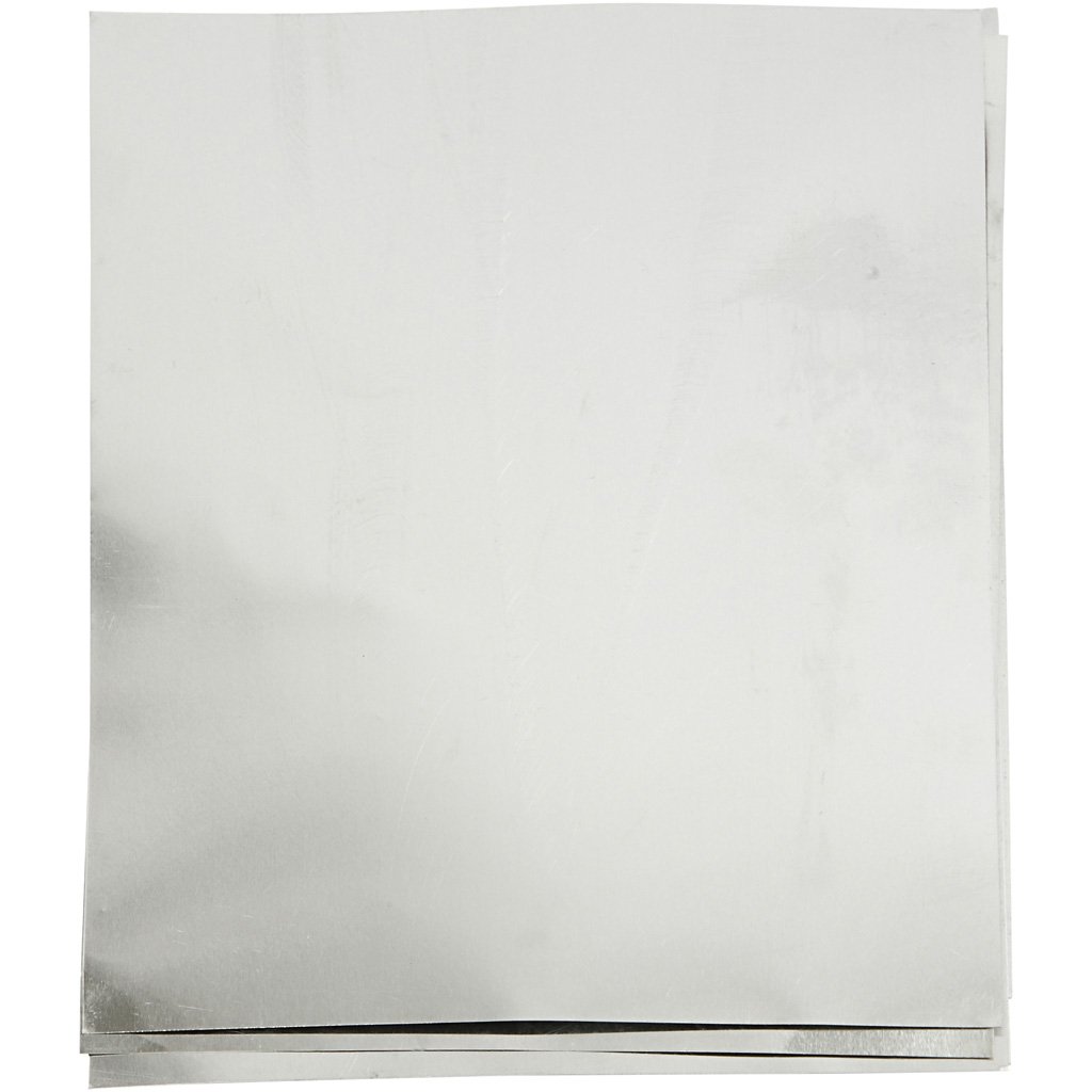 Creativ 22091 15 x 21 cm 0.9 mm 10-Piece Stamping Foil Thickness, Silver