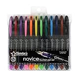 Thornton's Office Supplies Disposable Fountain Pens, Fine Point, Assorted Colors, Pack of 12
