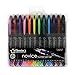 Thornton's Office Supplies Disposable Fountain Pens, Fine Point, Assorted Colors, Pack of 12