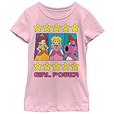 Nintendo Princess Peach Girl Power Girls Graphic T Shirt