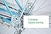 YIFAN Set of 2 Bicyle Rear Feet Pedals, Rear One Pair Stainless Steel Thicken Foot Pedal for Mountain Bike Road Bike - Silver