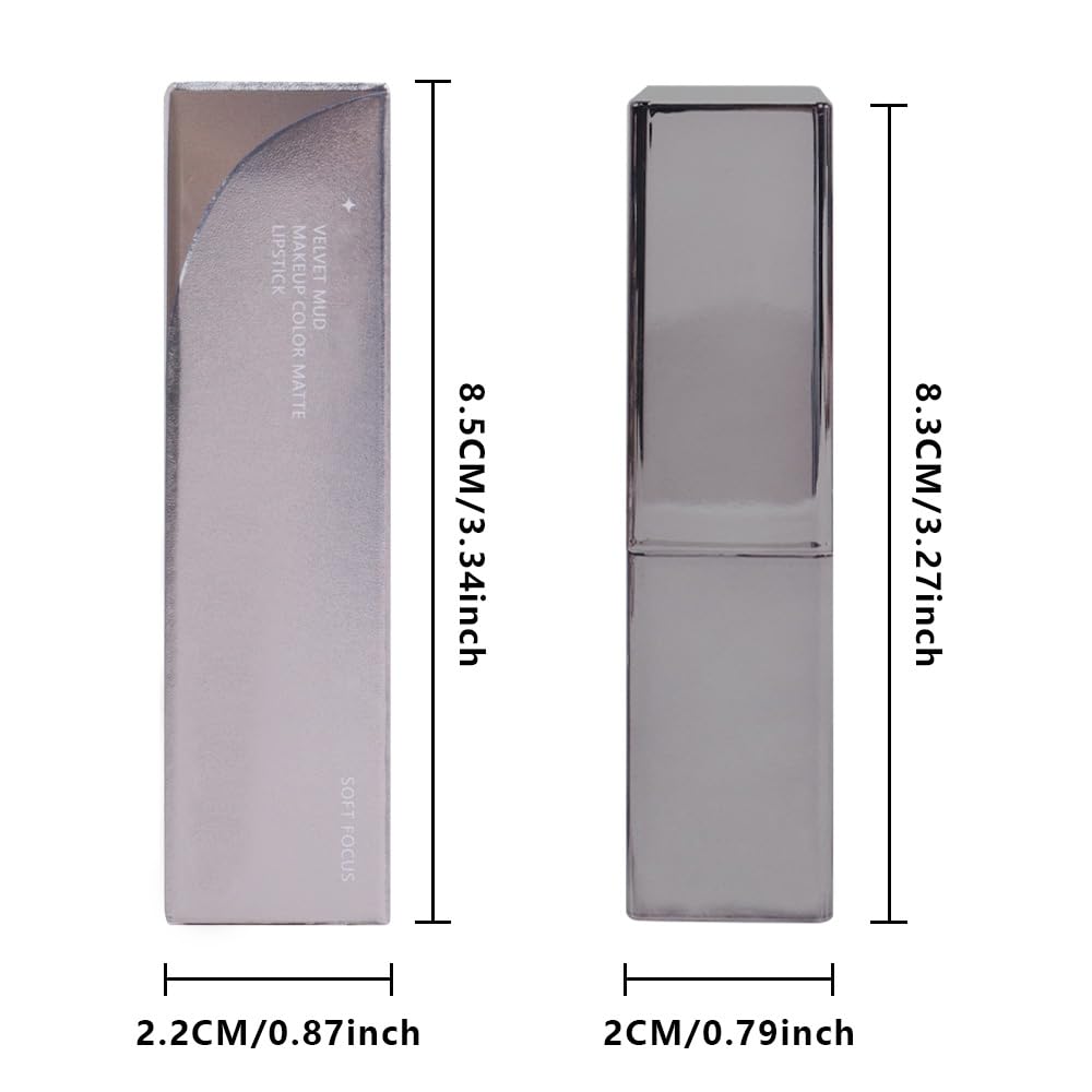 Brown Matte Cream Lipstick,Velvet Waterproof Long Lasting Smudge Proof for Women Lip Stick,Magic Lipstick 24 Hours Original Lip Liner Makeup,labiales mate 24 horas originales,Vegan,1 Count