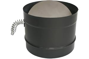 Chimney 69128 6 Inch Dura-Vent DVL Double-Wall Stove Adaptor With Damper Section