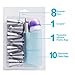Russian Piping Tips 20 Piece Set, 8 Piping Tips 1 Coupler 1 Reusable Pastry Bag 10 Disposable Pastry Bags, Stainless Steel Icing Tips for Cupcake Decorating by Leoter