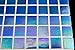 URBN Contemporary Ocean Blue Iridescent Glass Mosaic Tile for Indoor and Outdoor - Sample Tile (4-1/3 inches x 4-1/3 inches, 0.13 SQ FT)