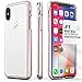 iPhone XS Case, SaharaCase Protective Kit Bundle + ZeroDamage Tempered Glass Screen Protector Rugged Protection Anti-Slip Grip Shockproof Bumper Anti-Scratch Back Slim Fit iPhone 10 - Clear Rose Gold