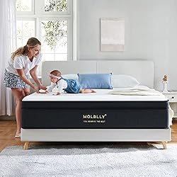 Molblly King Mattress, 10 Inch Hybrid Mattress in a