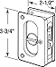 Prime-Line N 7365 Pocket Door Privacy Lock with Pull - Replace Old or Damaged Pocket Door Locks Quickly and Easily – Polished Brass, 3-3/4” (Single Pack)