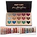 Beauty Glazed Diamond Glitter Eyeshadow Palette Ultra Pigmented Mineral Pressed Glitter Make Up Eye Shadow Powder Bright Luminous Eyes Shimmer Shinny Glittering Waterproof 15 Colors