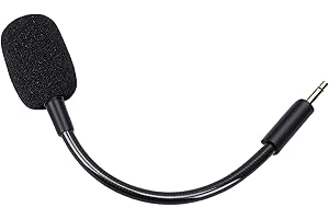 Jiawu Mic Replacement Fit for Razer Kraken V3 Wired USB Gaming Headset, Clear Sound Noise Cancelling 3.5mm Mic Boom with Foam
