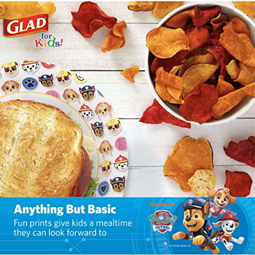 Glad for Kids 12oz Paw Patrol Paper Snack Bowls with Lids, 20 Ct