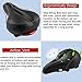 WESTGIRL Bike Seat with LED Light,Oversized Bike Saddle Most Comfortable Replacement Bicycle Saddle,Wide Soft Padded Bike Cushion with taillight for Women and Menthumb 2