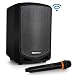 Pyle Bluetooth Karaoke PA Speaker - Indoor / Outdoor Portable Sound System with Wireless Mic, Audio Recording, Rechargeable Battery, USB / SD Reader, Stand Mount - for Party, Crowd Control - PSBT65A primary