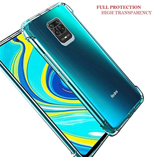 JGD PRODUCTS® Shock Proof Protective Soft Back Case Cover for Redmi Note 9 pro/Note 9 pro Max/Poco M2 pro (2020) (Transp