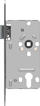 ABUS 21038 Tür-Einsteckschloss Profilzylinder TKZ20, für DIN-links Türen, silber