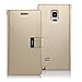Galaxy Note Edge Case, [Drop Protection] GOOSPERY Rich Diary [Wallet Case] Premium Soft Synthetic Leather Case [ID/Card & Cash Slot] Cover for Samsung Galaxy Note Edge (Gold) NTE-RIC-GLD