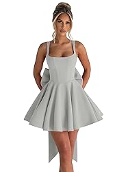 ouhati Women’s Plus Size Satin Homecoming Dresses