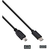 USB-C to Mini-B IFC-400PCU Camera Data Transfer, Charger Cable for Canon T7 | Digital Camera Charger for Canon Rebel EOS T5i T6i T7i Powershot ELPH 360 HS Vixia Camcorders| For Mac, iPhone 15-17, Samsung