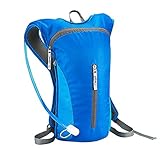 Hydration Pack,Ultra Lightweight Water Backpack Includes BPA Free Water Bladder for Running Hiking Riding Camping Cycling Climbing (Blue)