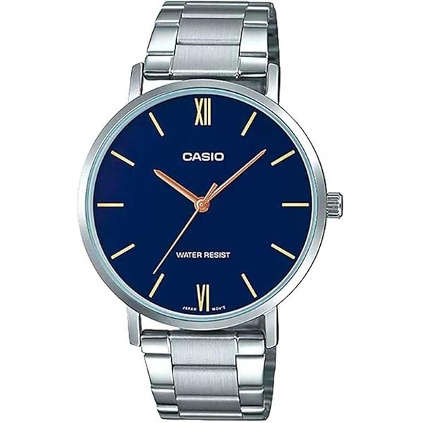 Casio MTP-VT03D-3B Orologio Uomo Analogico – Acciaio, Quadrante Verde Concavo - 5