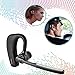 [Latest Version]WISMAR Bluetooth Headphones Best Wireless Business Earphones w/ Mic Lightweight HD Stereo Sweatproof In-Ear Earbuds for driving Workout 9 Hour Battery Noise Cancelling Headset