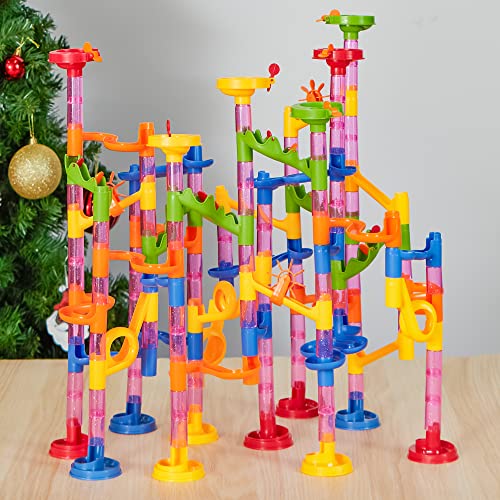 JOYIN Marble Run Premium Set（196 Pcs Construction Building Blocks Toys