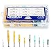 NINDEJIN 482 PCS Drywall Anchors with Wall Screws Assortment Kit, Plastic Anchors and Self-Tapping Screws Assorted Set Included 10 Sizes for Hanging Mounting on Wall with 5 Colors for Drywall Anchor