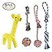 Lylyzoo Dog Chew Toy, Dog Rope Toy, Durable Interactive Cotton Toys Dental Health Teeth Cleaning for Small to Medium Dog