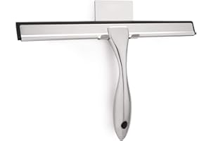 Hiware All-Purpose Shower Squeegee for Shower Doors, Bathroom, Window and Car Glass - Stainless Steel, 10 Inches